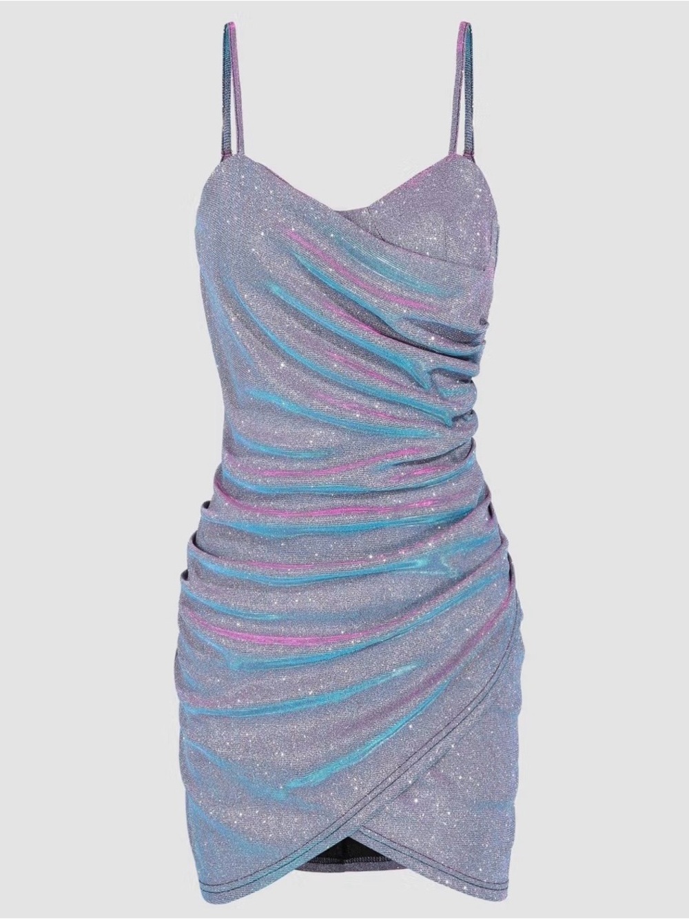 NWT Cider Rainbow Glitter Bodycon Dress with Sweetheart Neckline